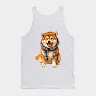 Winter Akita Dog Tank Top